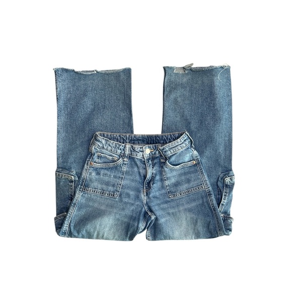 Kids H&M Blue Straight Leg Jeans Classic Style - Picture 3 of 8